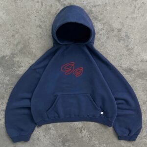 Hoodie Oversize GG Logo - Navy Blue