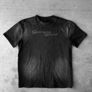 Remera Oversize Logo Tonal - Black